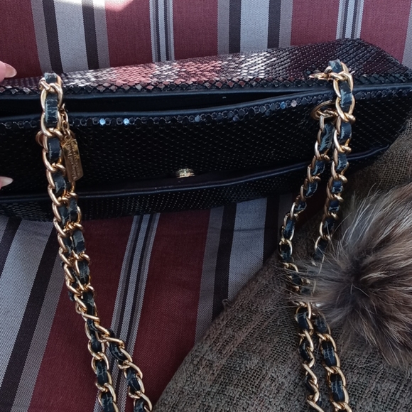 🖤 Whiting & Davis Shoulder Bag & PomPom - Picture 6 of 16